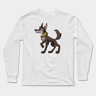 Cute Alpha Wolf Drawing Long Sleeve T-Shirt